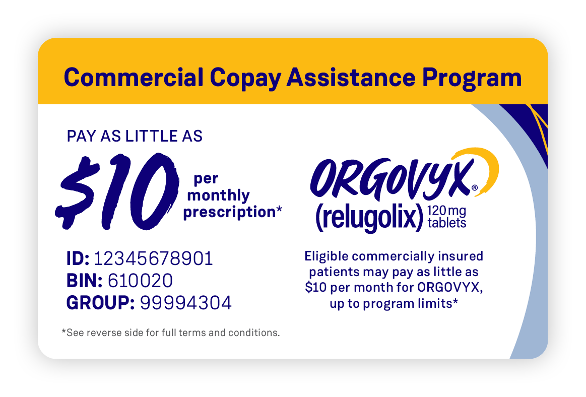 Financial Assistance ORGOVYX® (relugolix) HCP Site